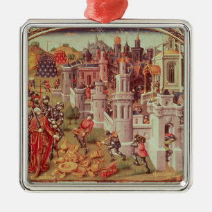 Illuminated miniature from a universal metal ornament