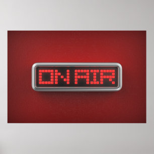 Illuminated ON AIR sign