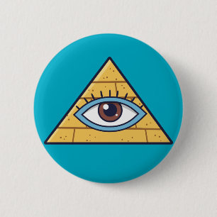 Illuminated pyramid sheet 2 inch round button