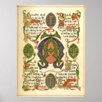 Illuminated symbol depicting festival of Advent.