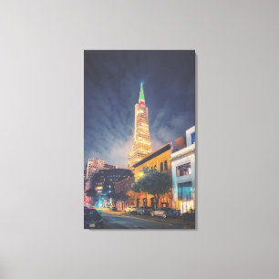 Illuminated TransAmerica Canvas Print