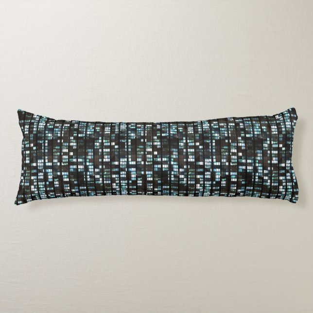 Illuminated windows pattern body pillow (Front)
