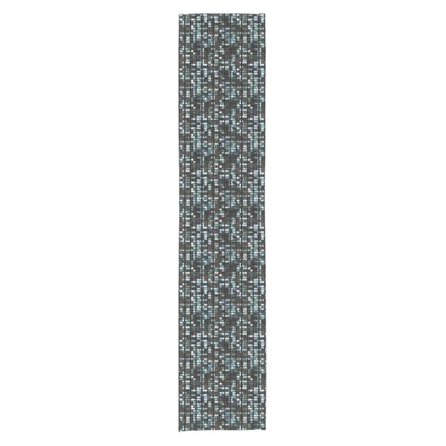 Illuminated windows pattern short table runner (Front)