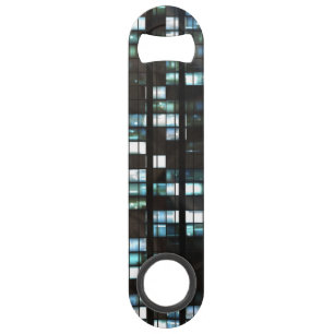 Illuminated windows pattern speed bottle opener