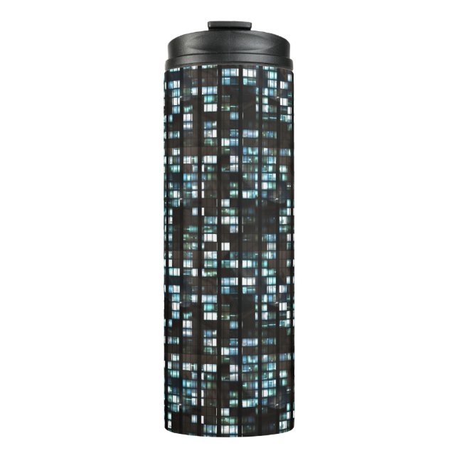 Illuminated windows pattern thermal tumbler (Front)