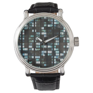 Illuminated windows pattern watch