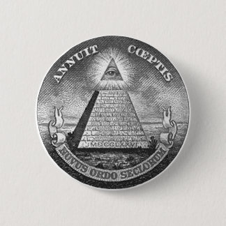 Illuminati All Seeing Eye 2 Inch Round Button