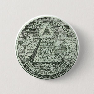 Illuminati - All seeing eye 2 Inch Round Button