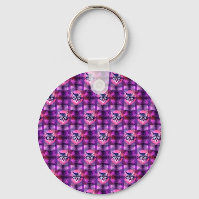 illuminati cat keychain (Front)