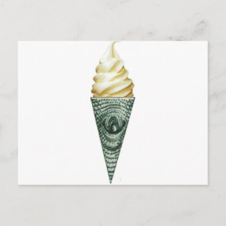 illuminati cone postcard