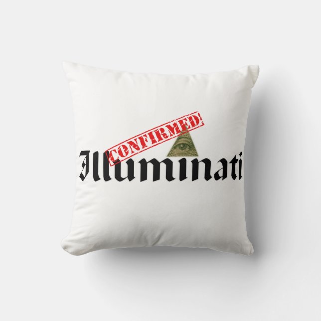 Illuminati Confirmed Throw Pillow (Front)