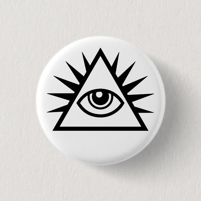 Illuminati Eye Of Providence 1 Inch Round Button (Front)