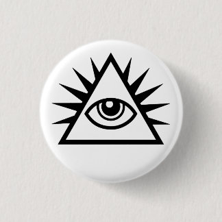 Illuminati Eye Of Providence 1 Inch Round Button