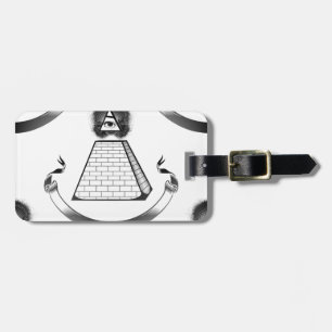 illuminati luggage tag