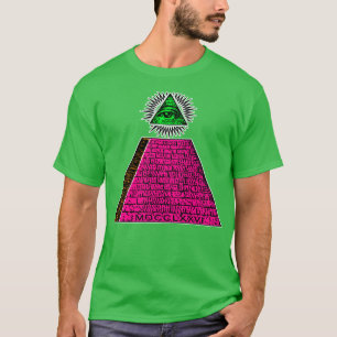 Illuminati Pyramid Design Conspiracy Theorist T-Shirt