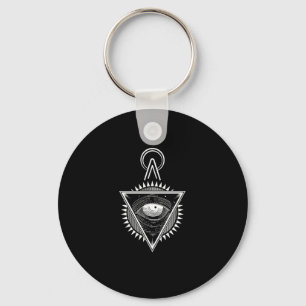 Illuminati Symbol Conspiracy Masonic Triangle Gift Keychain