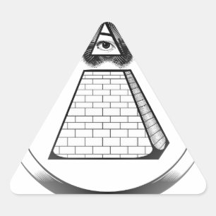 illuminati triangle sticker
