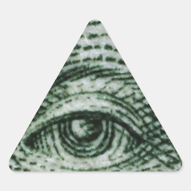 illuminati triangle sticker (Front)