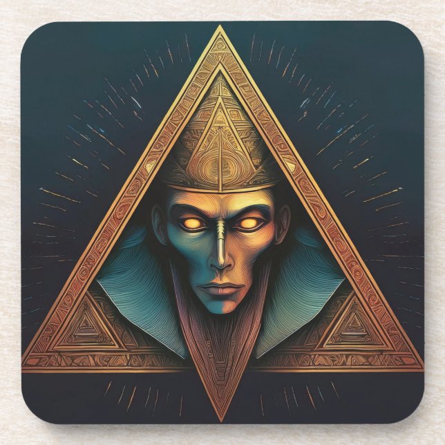 Illuminati Wall Crest Coaster (Front)