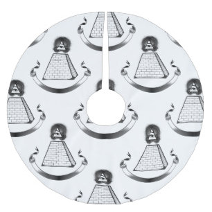 illuminati xmas christmas tree skirt