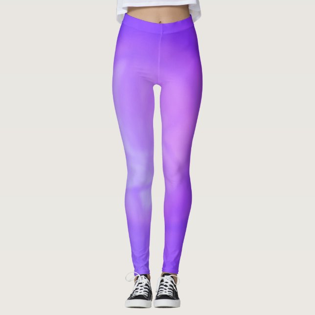 Illuminating Magical Violet Leggings (Front)