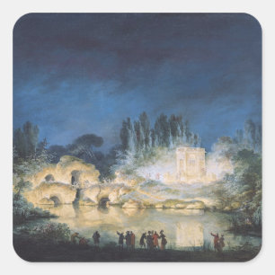 Illumination of the Belvedere at the Square Sticker