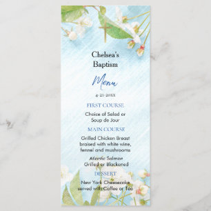 Illumination Orthodox Christian Baptism Menu