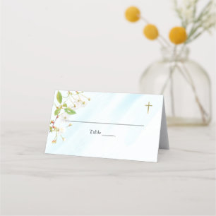 Illumination Orthodox Christian Baptism Place Card