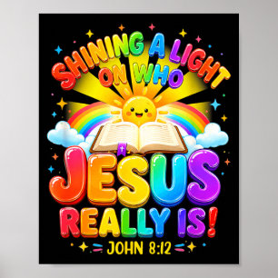 Illumination Station Shining A Light On Who Jesus Poster