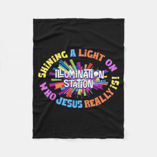 Illumination Station Vbs 2026 Bible Jesus Fleece Blanket