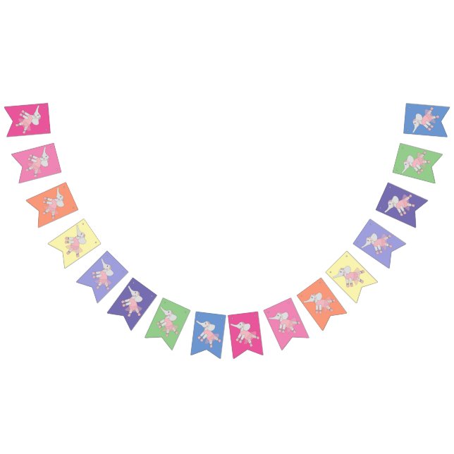 illusima Ballerina Elephant  Rainbow Bunting Flags (All)