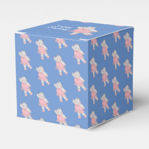 illusima Ballet Hippo Blue Birthday Gift Box/ Favor Box