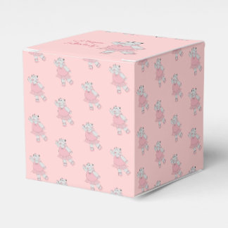 illusima Ballet Hippo Light Pink Birthday Gift/ Favor Box