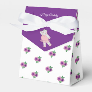 illusima Ballet Hippo Little Purple Roses Gift/ Favor Box