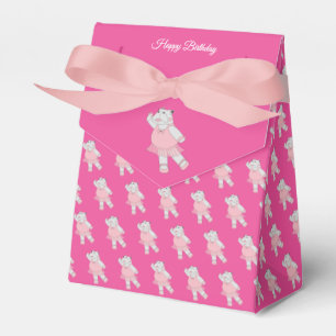 illusima Ballet Hippo Pink Birthday Gift Box/ Favor Box