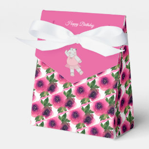 illusima Ballet Hippo Pink Rose Birthday Gift/ Favor Box
