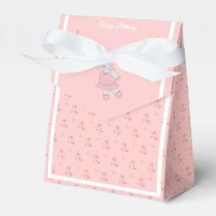 illusima Ballet Hippo Pink Tulips Birthday Gift/ Favor Box