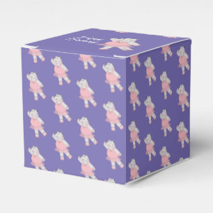 illusima Ballet Hippo Purple Birthday Gift Box/ Favor Box