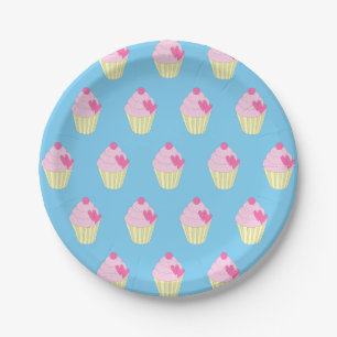 illusima Blue Paper Plate