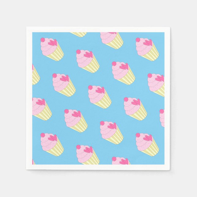 illusima Blue Serviette/ Napkin (Front)