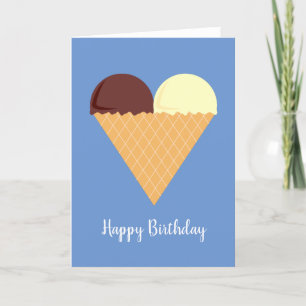 illusima Choc Banana Ice-Cream Blue Carte Annivers