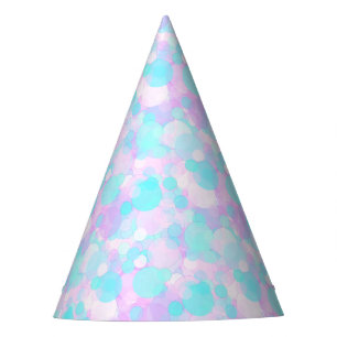 illusima Confetti Pink Purple Blue Pattern Party Hat