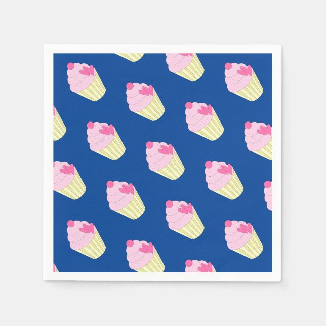 illusima Dark Blue Serviette/ Napkin (Front)