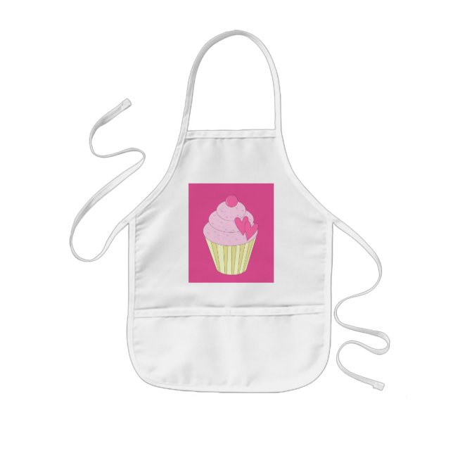 illusima Decorated Cupcake Kids Apron (Front)