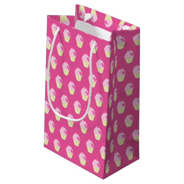 illusima Decorated Cupcakes Small Gift Bag (Back Angled)