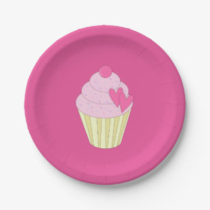 illusima Design Pink Paper Plate