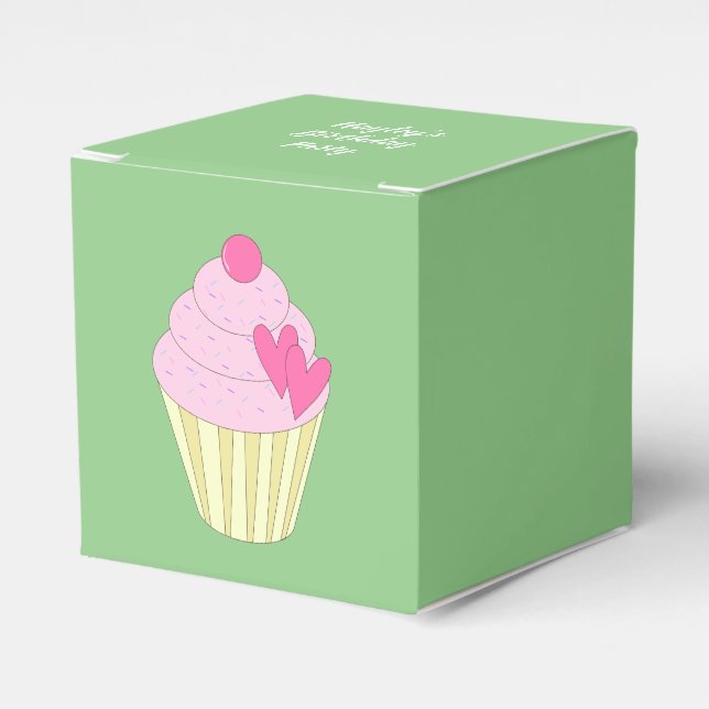 illusima Green Favor Box (Front Side)