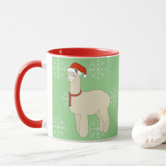 illusima LLama Christmas Snowflakes Mug