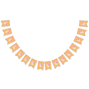 illusima Orange Bunting Flags