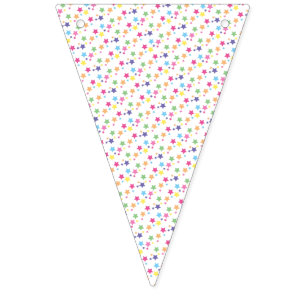 illusima Rainbow Stars Party Bunting Flags